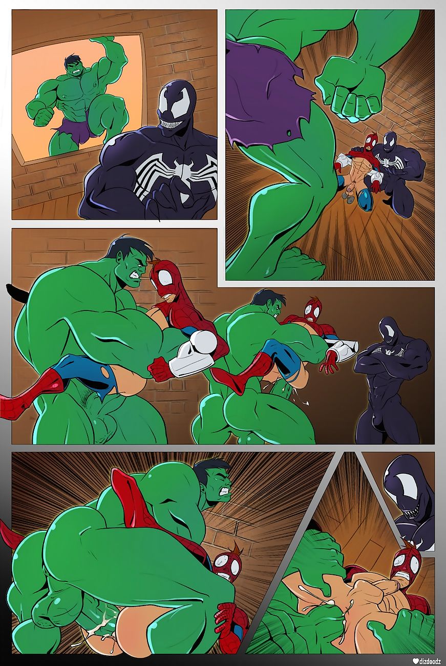 homem-aranha vs hulk page 1