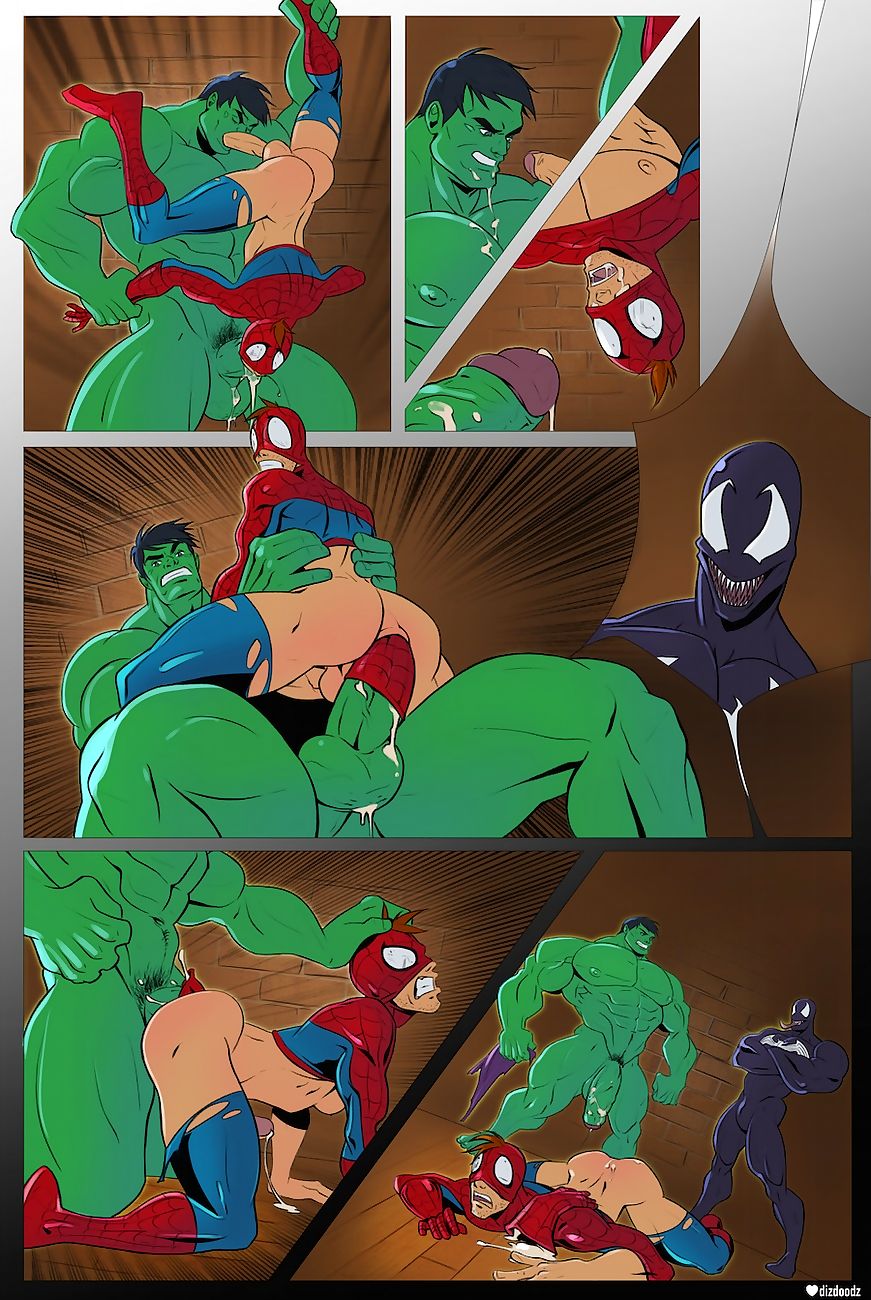 спайди przeciwko Hulk page 1