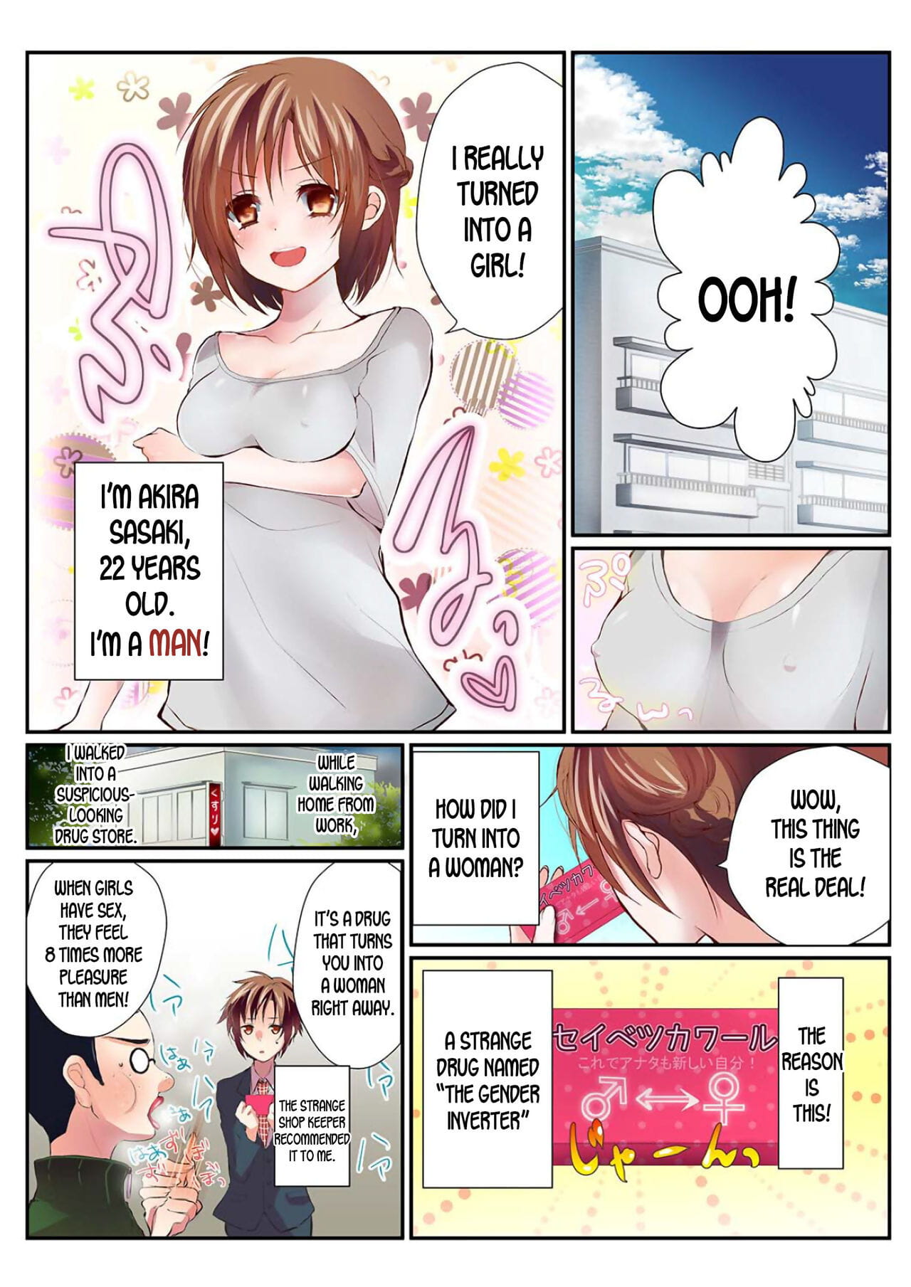 Onna no Karada de Shitai Koto! ~♂⇔♀ Kaikan Irekawari Life~ page 1